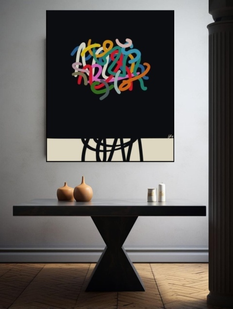 Obraz DIGITAL PAINTING - FLOWERS 80 x 100 cm drukowany na plótnie