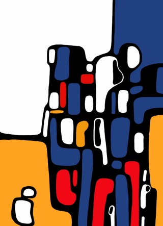 Obraz DIGITAL PAINTING - LONELINESS 65 x 90 cm drukowany na plótnie