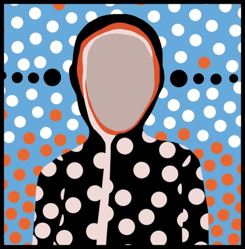 Obraz DIGITAL PAINTING - ON POINT100 x 100 cm drukowany na plótnie