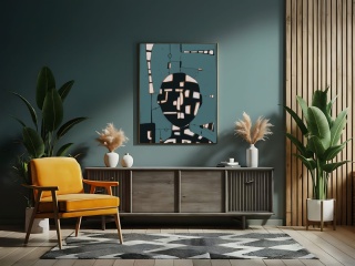 Obraz DIGITAL PAINTING - THINKS 70 x 90 cm drukowany na plótnie