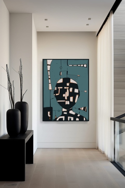 Obraz DIGITAL PAINTING - THINKS 70 x 90 cm drukowany na plótnie