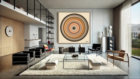 Obraz DIGITAL PAINTING - VINYL 100 x 100 cm drukowany na plótnie