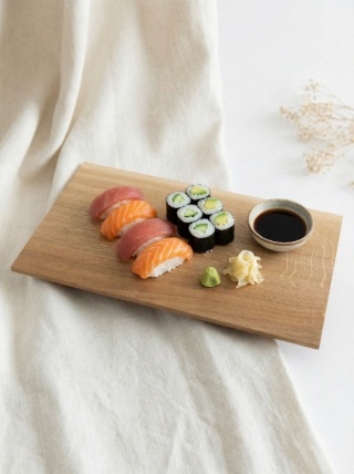 Deska dębowa 30 x 16 cm do serwowania produktów