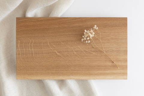 Deska dębowa 30 x 16 cm do serwowania produktów