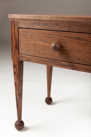 Stolik nocny dębowy 1 szt do sypialni