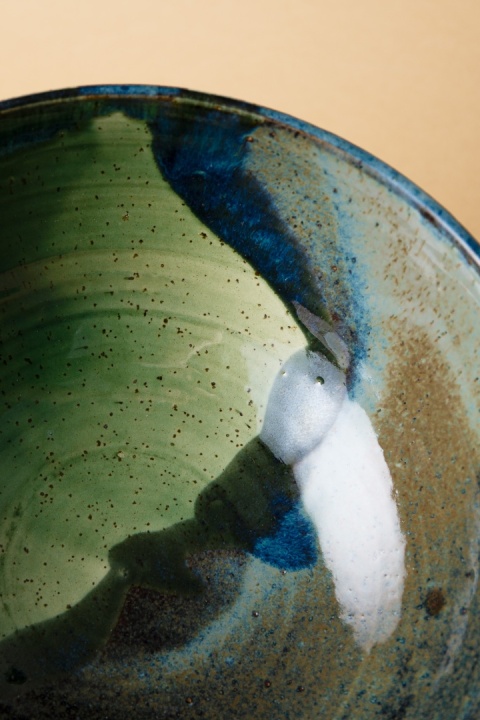 Misa ceramiczna FOREST zielona czarna niebieska