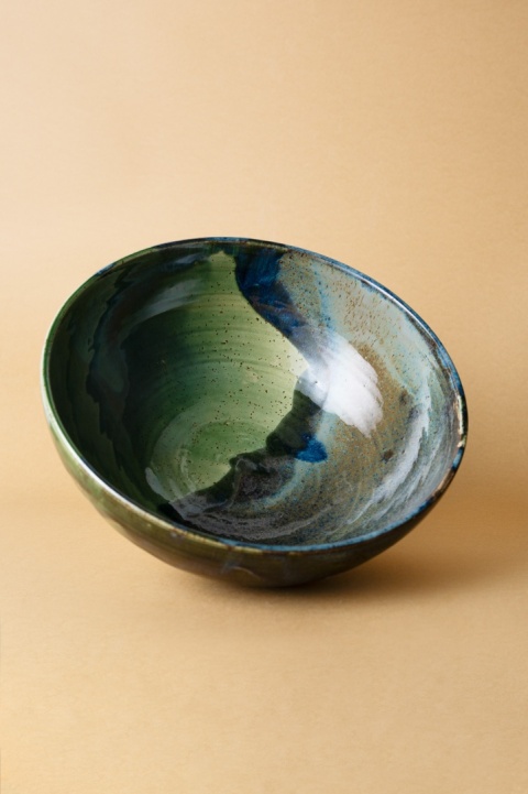 Misa ceramiczna FOREST zielona czarna niebieska