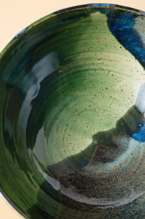 Misa ceramiczna FOREST zielona czarna niebieska