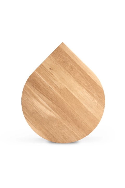 Stolik kawowy COFFEE DROP 80 x 40 cm lite drewno dąb naturalny