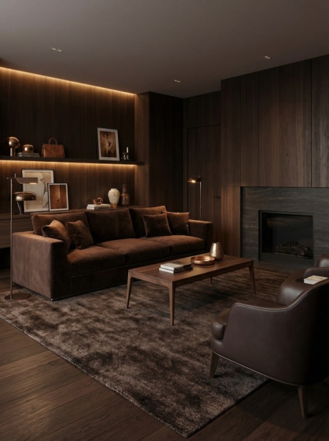 Stolik kawowy z orzecha amerykańskiego 103 x 53 cm lite drewno do salonu