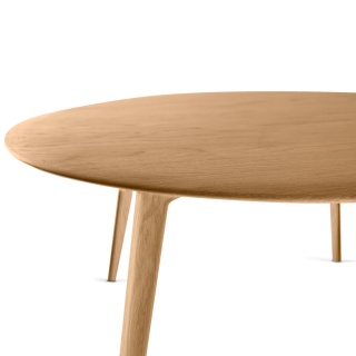 Stolik kawowy okrągły 60 cm dębowy do salonu