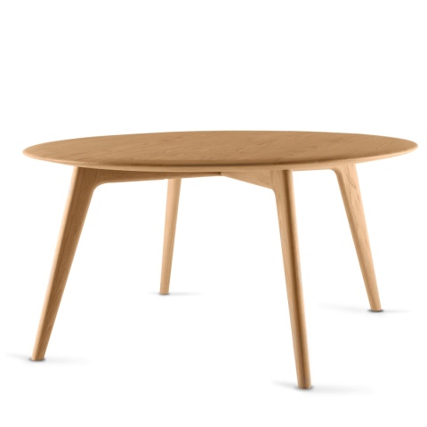 Stolik kawowy okrągły 60 cm dębowy do salonu