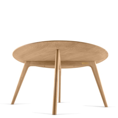 Stolik kawowy okrągły 60 cm dębowy do salonu