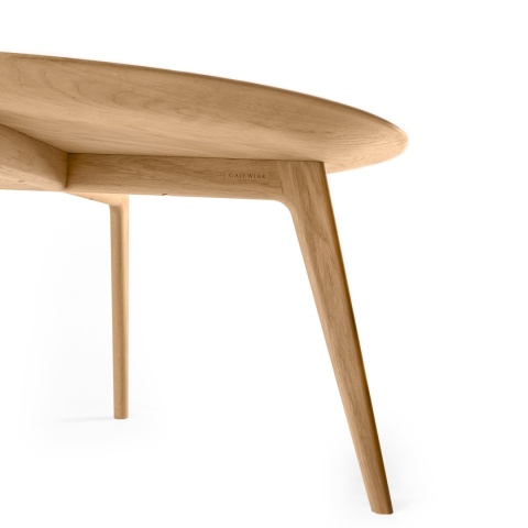 Stolik kawowy okrągły 60 cm dębowy do salonu