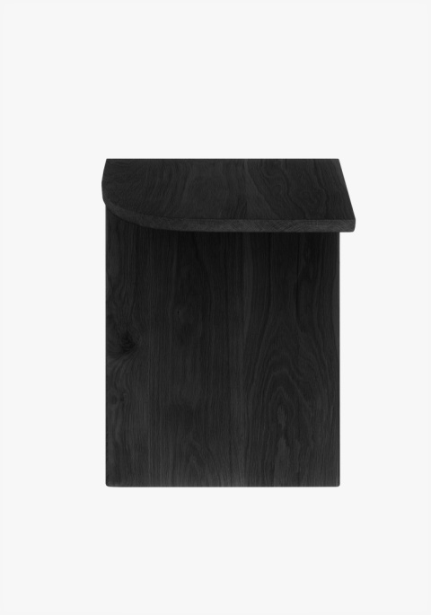 Stolik pomocniczy LEAF 30 x 40 cm dąb czarny