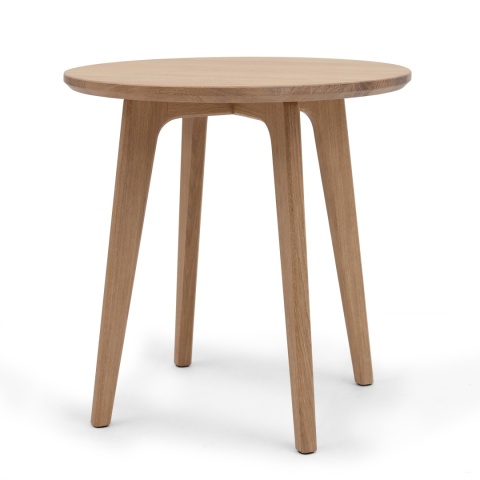 Stolik pomocniczy z drewna dębowego 35 cm do salonu