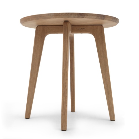 Stolik pomocniczy z drewna dębowego 35 cm do salonu