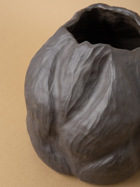 Wazon ceramiczny ORZECH brązowy