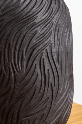 Wazon gliniany WAVES grafit