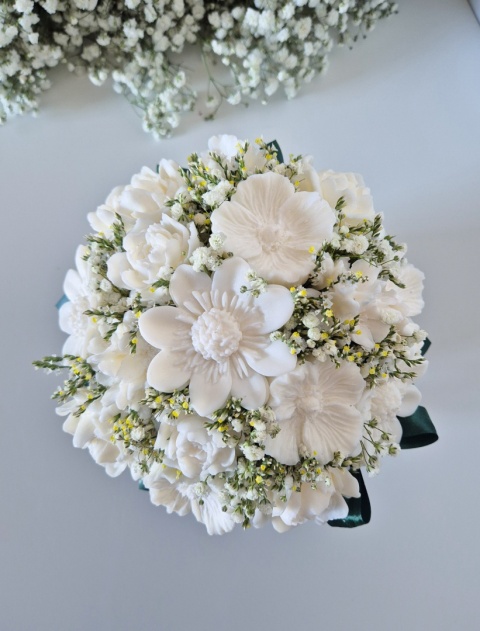 Flower Box L — bukiet kwiatów dekoracyjny | idealny na prezent zielony box