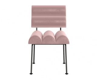 Krzesło ROLL & ROLL designerskie różowe