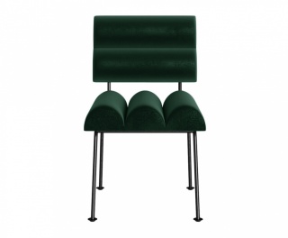 Krzesło ROLL & ROLL designerskie zielone