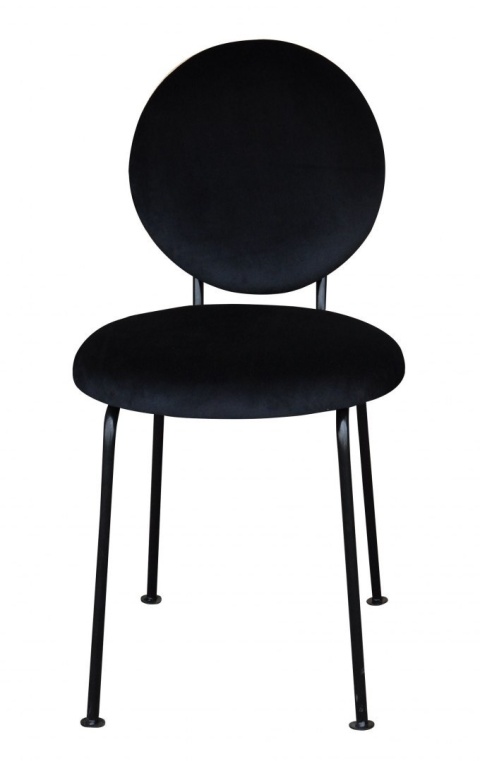 Krzesło tapicerowane MEDALION designerskie fioletowe