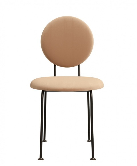 Krzesło tapicerowane MEDALION designerskie zielone