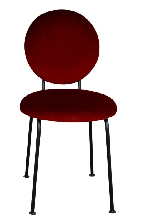 Krzesło tapicerowane MEDALION designerskie szare