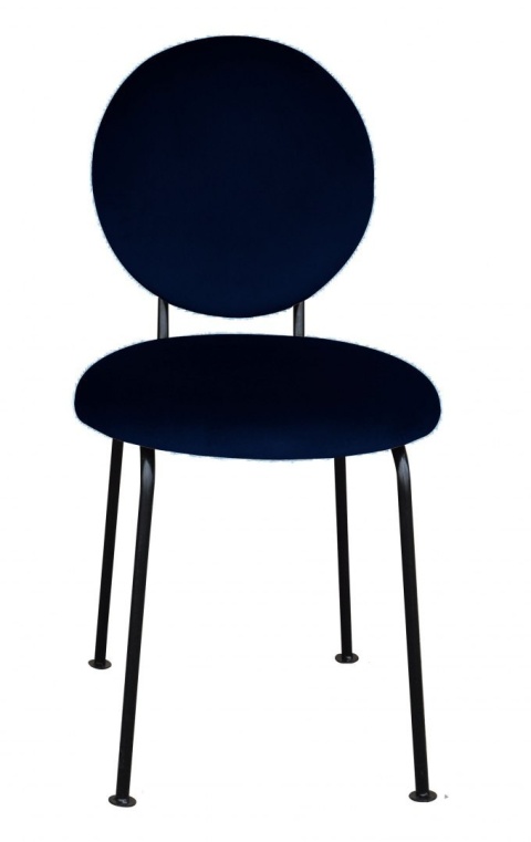 Krzesło tapicerowane MEDALION designerskie szare