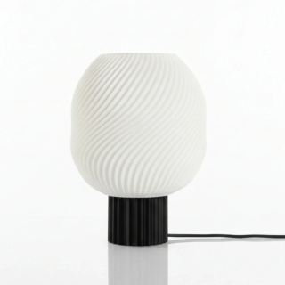 Lampa stołowa TIDE ART druk 3D czarna