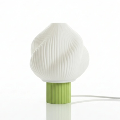 Lampa stołowa TWIST CREME matcha zielona lampka nocna do salonu lub sypialni