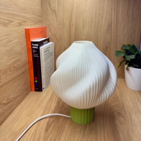 Lampa stołowa TWIST CREME matcha zielona