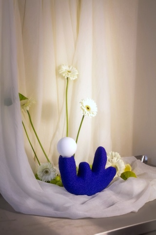 Lampka stojąca MOD No.3 designerska niebieska