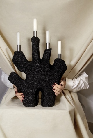 Świecznik MOD ND.1 designerski czarny