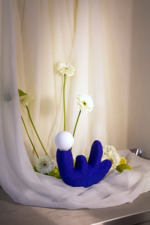 Lampka stojąca MOD No.3 designerska czerwona