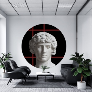 Mural DOTS - Dawid czarny