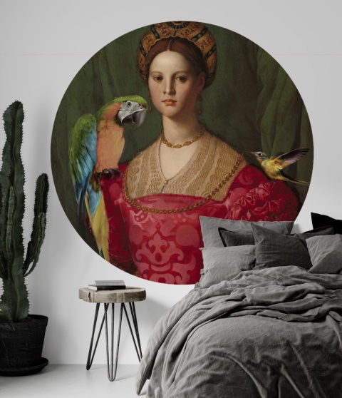 Mural DOTS - Matka Ptaków zielony