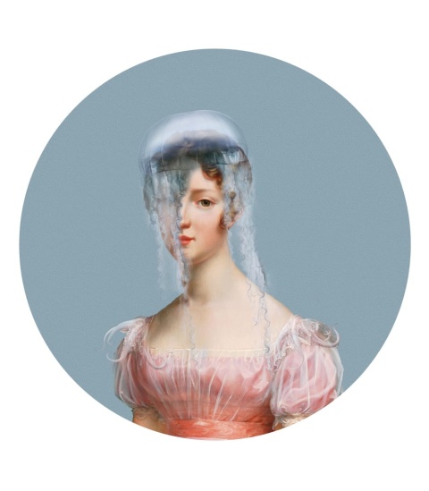 Mural DOTS - Pololia niebieski