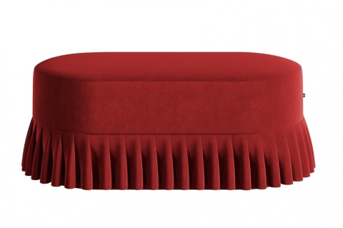 Siedzisko tapicerowane LOLITA 100 x 50 cm designerskie różowe