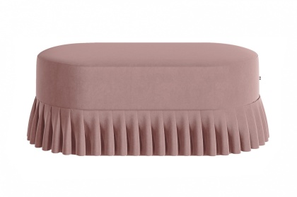 Siedzisko tapicerowane LOLITA 100 x 50 cm designerskie różowe do salonu
