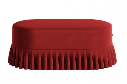 Siedzisko tapicerowane LOLITA 100 x 50 cm designerskie czerwonedo salonu