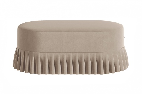 Siedzisko tapicerowane LOLITA 100 x 50 cm designerskie czarne