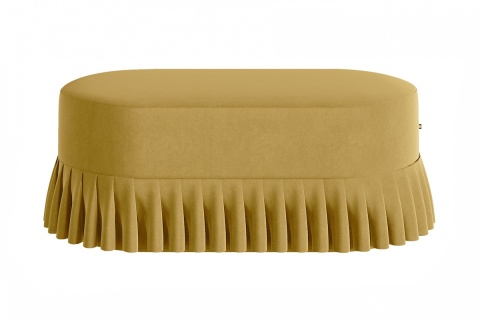 Siedzisko tapicerowane LOLITA 100 x 50 cm designerskie czarne