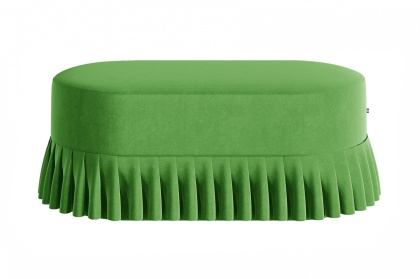 Siedzisko tapicerowane LOLITA 100 x 50 cm designerskie zielone do salonu