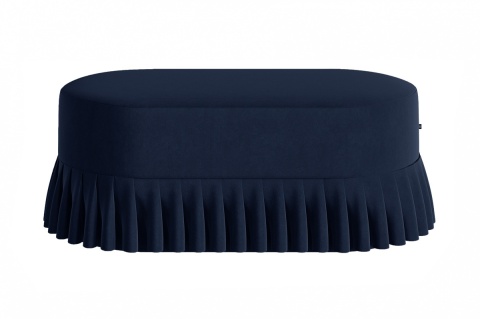 Siedzisko tapicerowane LOLITA 100 x 50 cm designerskie szare