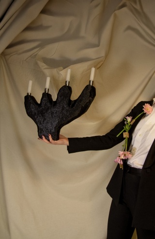 Świecznik MOD ND.2 designerski czarny