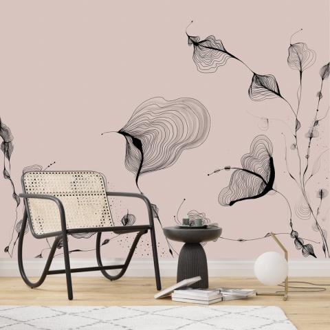 Tapeta ORGANIC FLOWERS designerska w rolce