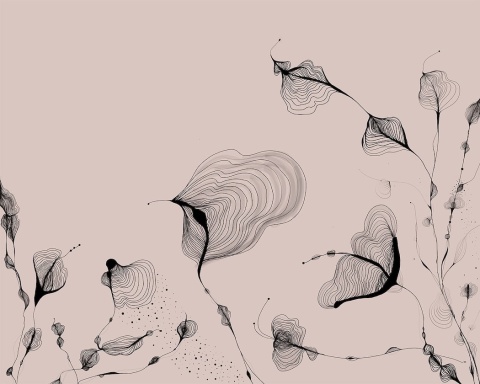 Tapeta ORGANIC FLOWERS designerska w rolce