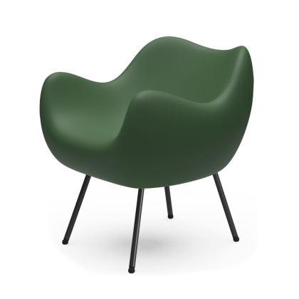 Fotel designerski MATTE RM58 oliwkowy zielony do salonu lub biura